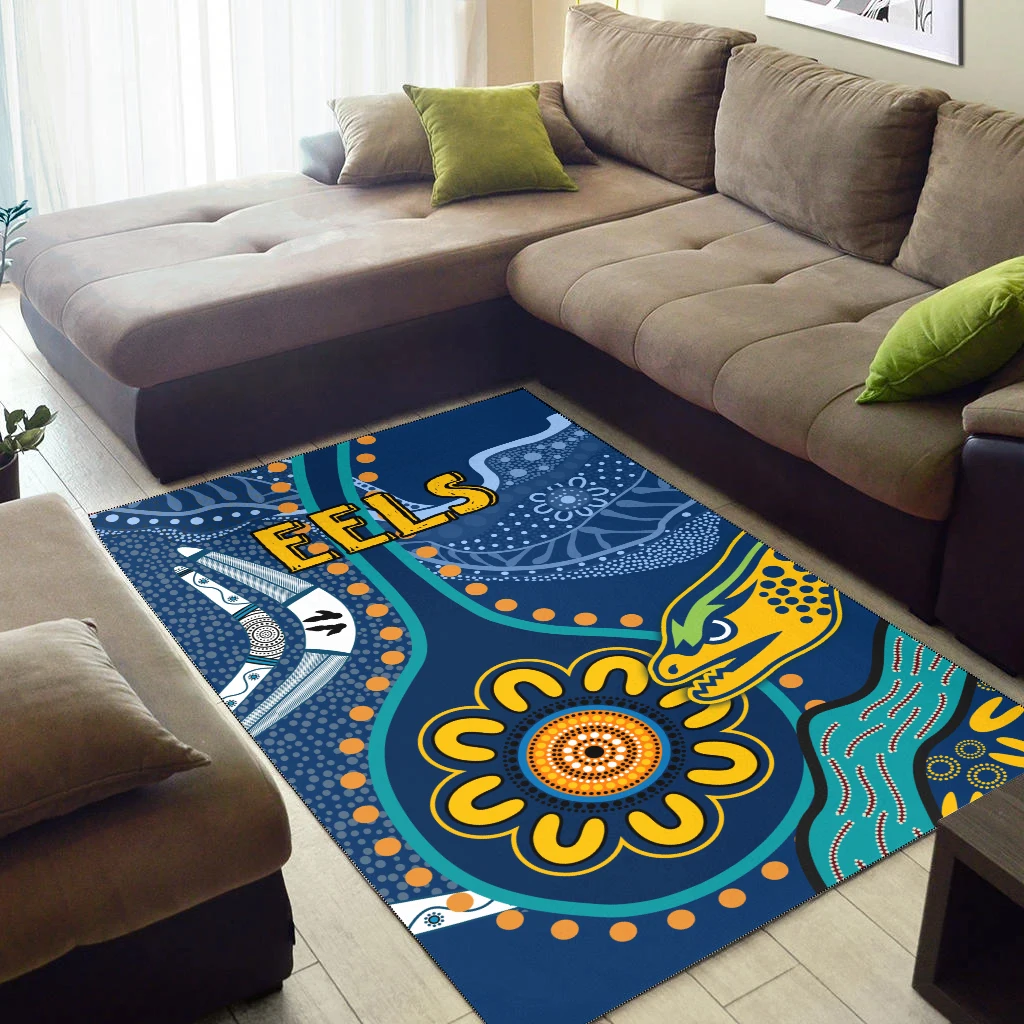 Cowboys Rugby Area Rug Aussie Cowboys 3D Printed Room Mat Floor Anti-slip Carpet Home Decoration Themed Living Room Carpet