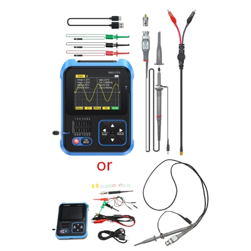 

3-в-1 тестер транзисторов DDS-генератор сигналов и цифровой осциллограф со светодиодной подсветкой Экран дисплея мини Прямая