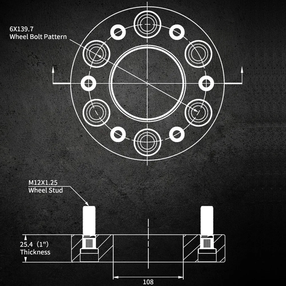 4 قطعة فواصل عجلات 1 بوصة 6x139.7 6x5.5 يناسب إنفينيتي QX4 نيسان فرونتير تيتان