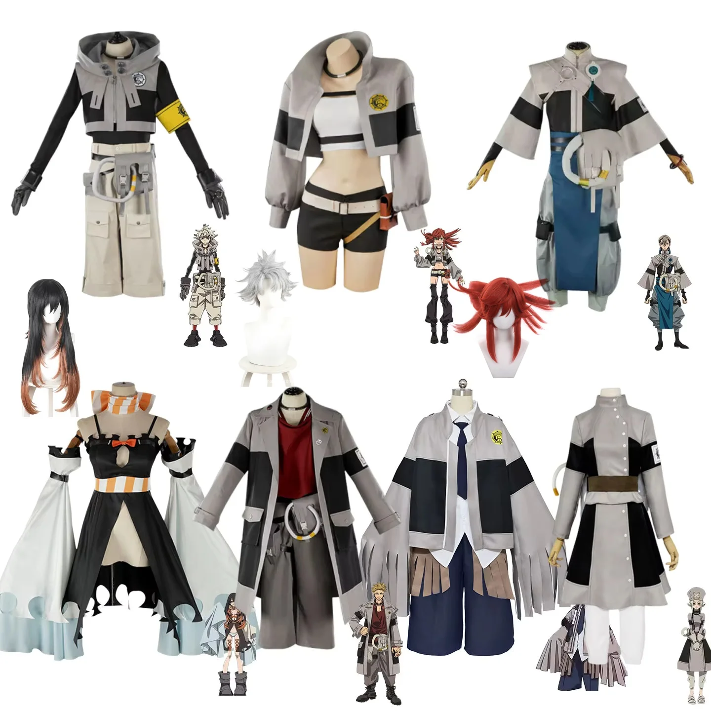 

GACHIAKUTA Zanka Rudo Engine Riyo Ashwaya Amo Tamuji Riyuu the Abyssal Oni Cosplay Costume