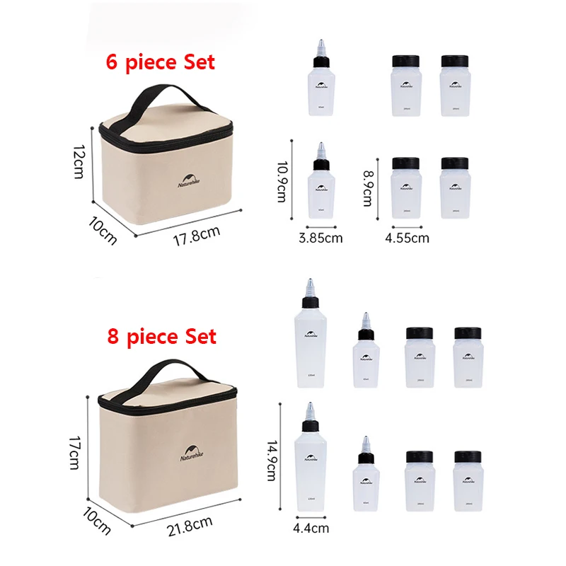 Imagem -05 - Naturehike-conjunto de Garrafa de Tempero Frasco de Tempero Utensílios de Mesa de Acampamento Portátil para Exterior Churrasco Piquenique Pcs Pcs