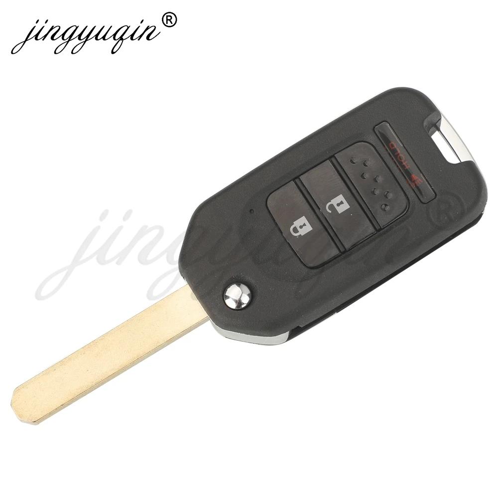 Jingyuqin dla Honda Accord Crosstour Civic Fit XRV CRV City Greiz Marina mądrość Jazz Flip etui na kluczyki do samochodu część wymienna do pilota