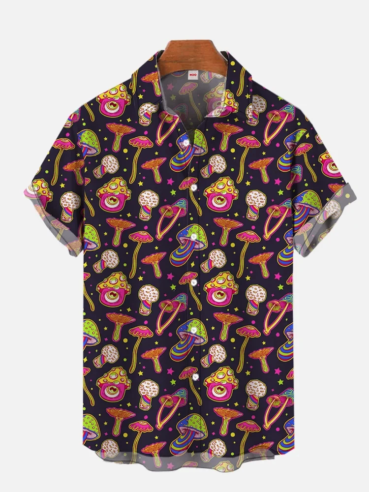 Hawaii Men's Shirt 3D Print Funny Cartoon Animal Short-sleeve Tops Summer Casual Men's Clothes Street fashion Shirts for boys