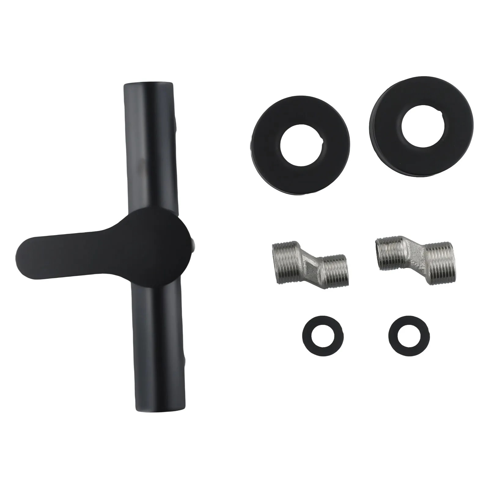 Exquisite High Quality Practical Brand New Shower Faucet Parts 1Pcs Black G1/2 Inch Hot Cold Water Regulator Wall-mounted