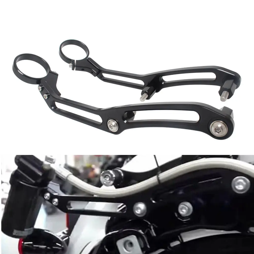 

For Harley Touring Electra Road Street Glide Road King CVO 2014+ accesorios moto Motorcycle Remote Reservoir Shock Mount Bracket
