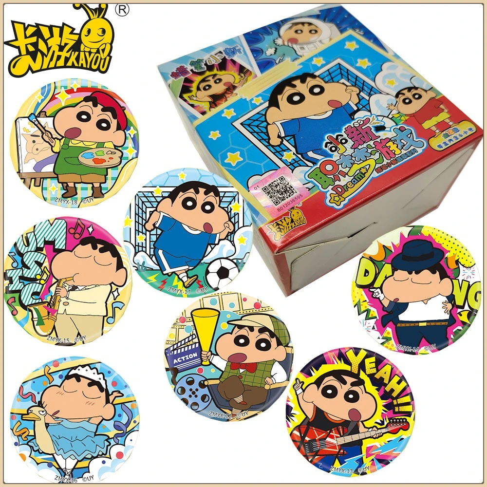 

Original Kayou Crayon Shin-chan Anime Peripheral Round Badge Creative Cartoon Brooches for Backpack Pendant Accessories Gifts