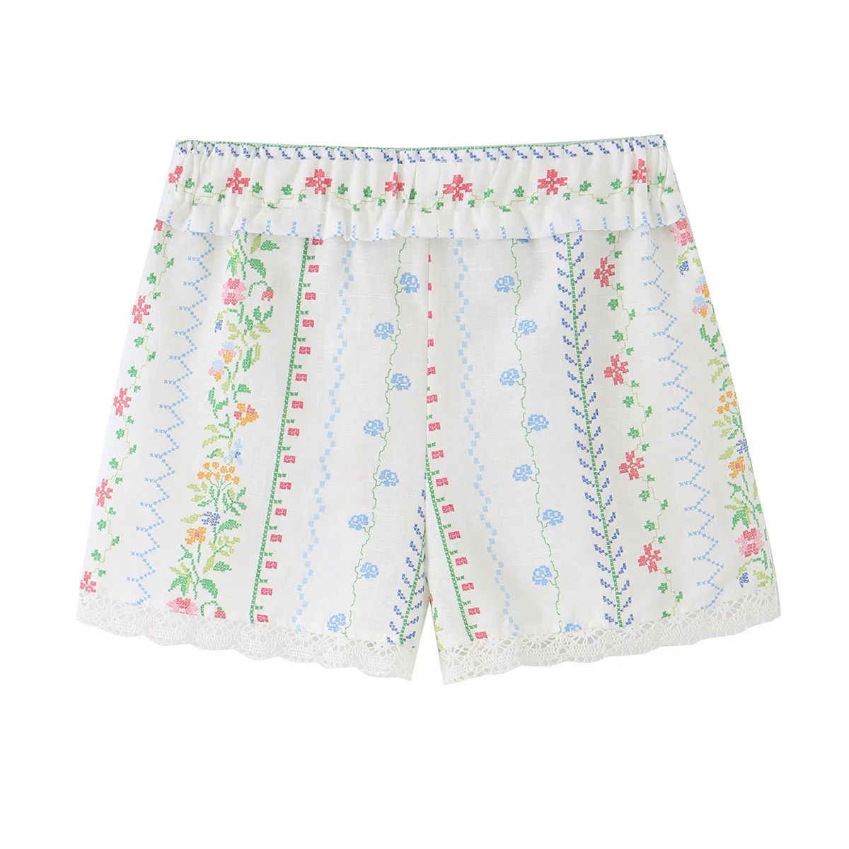 TFMLN Neues Damen Sexy Print Shorts Set Sommer Strand Locker Sitzender Rückenfreier Sling-Top mit Unregelmäßigem Schnitt und Mini-Shorts Zweiteiliges Set – Detail 12