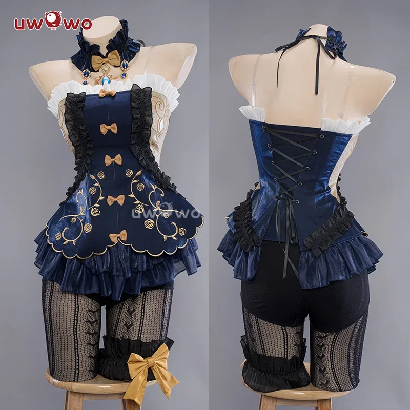 أزياء تنكرية لحصرية من UWOWO من Genshin Impact Fanart Navia Bunny مع مظلة