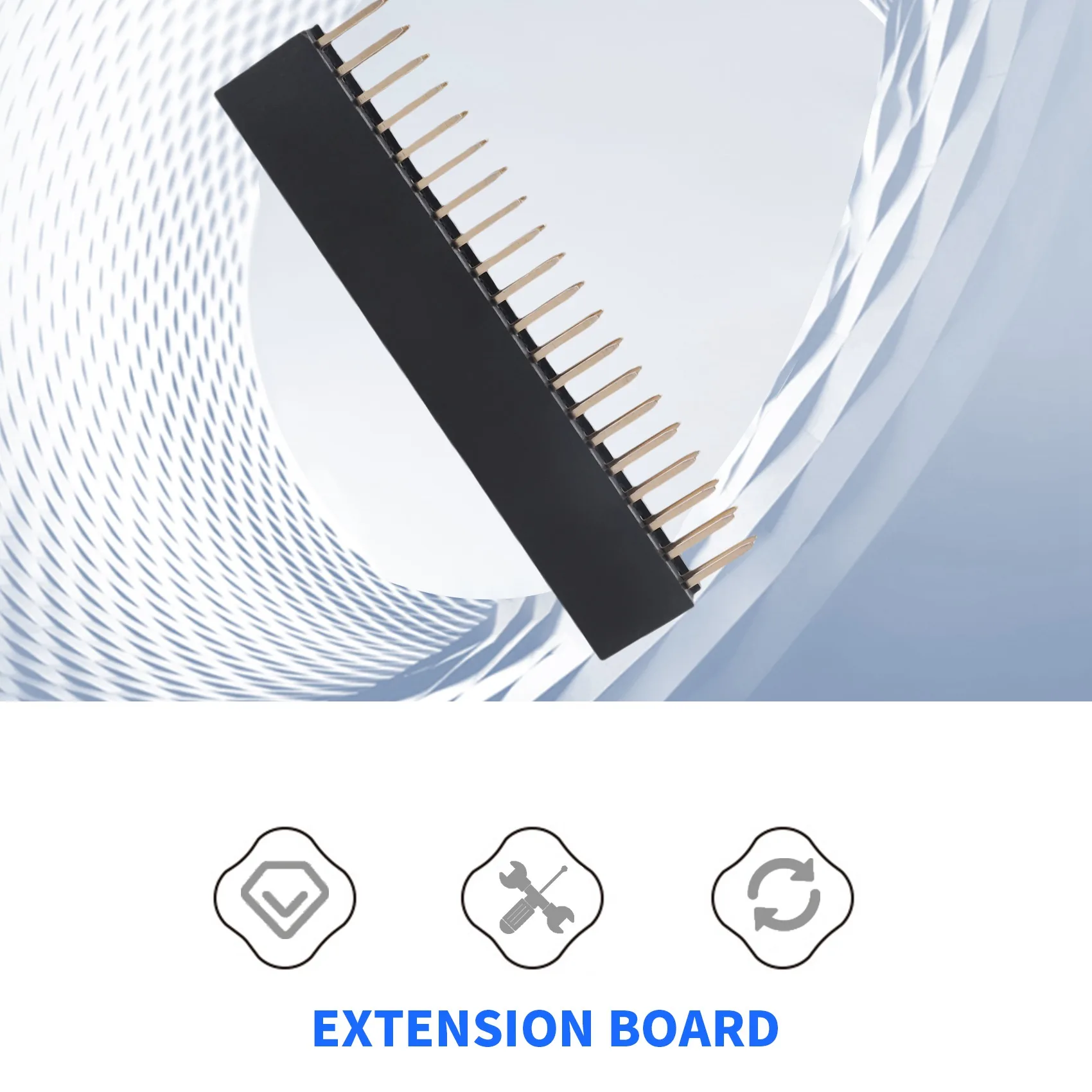 Kit de cabezal GPIO de ángulo recto para Raspberry Pi, 12 piezas, 40 Pines, 20X2 pines