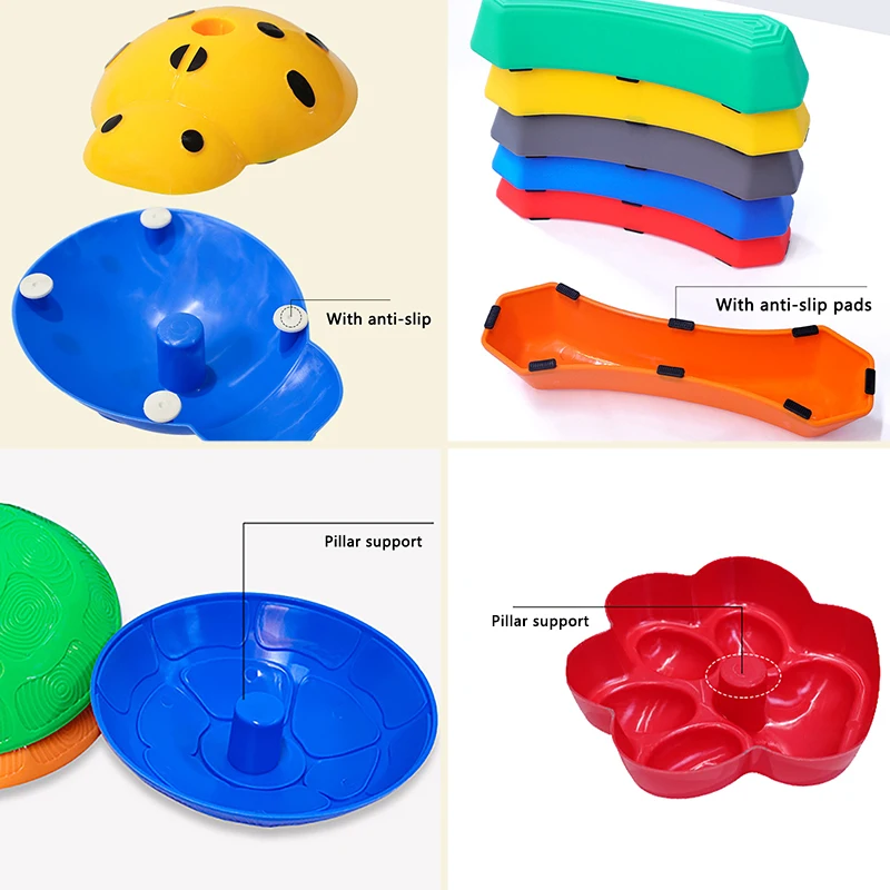 التوازن يخطو الحجر الرياضة ألعاب أطفال التكامل الحسي التدريب في الهواء الطلق موازنة ألعاب اللوح جسر معدات التوحد