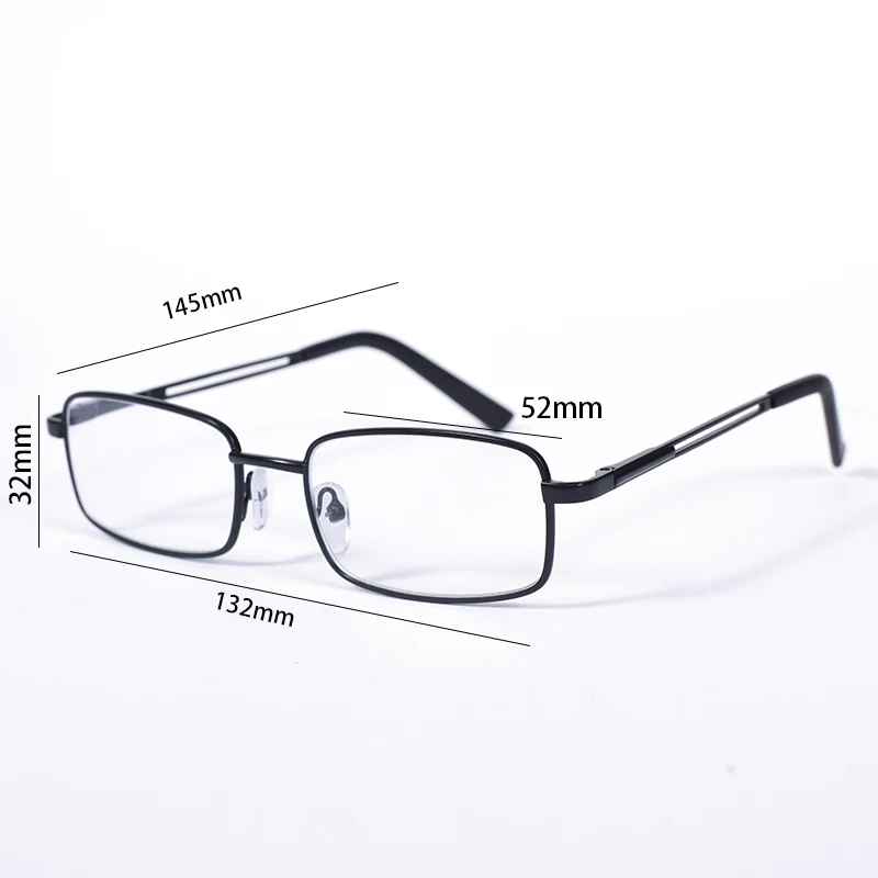 Metall Rahmen Männer Lesebrille Anti Blau Licht Vintage Business Hyperopie Brillen Männlich Lesen Brillen + 1,00 + 1,25 + 1,50 + 1,75 – Detail 1