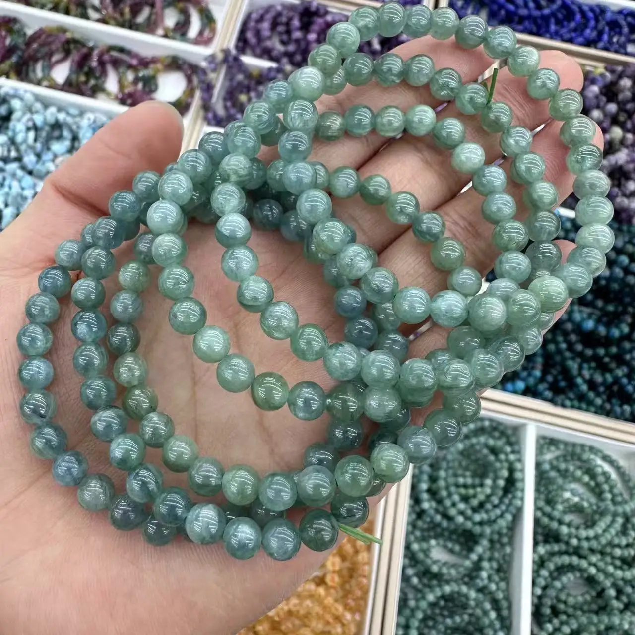 AAAA Grade Natural blue green Kyanite Stone Beads Bracelet Natural Gemstone Bracelets DIY Jewelry for Woman for Man Wholesale !