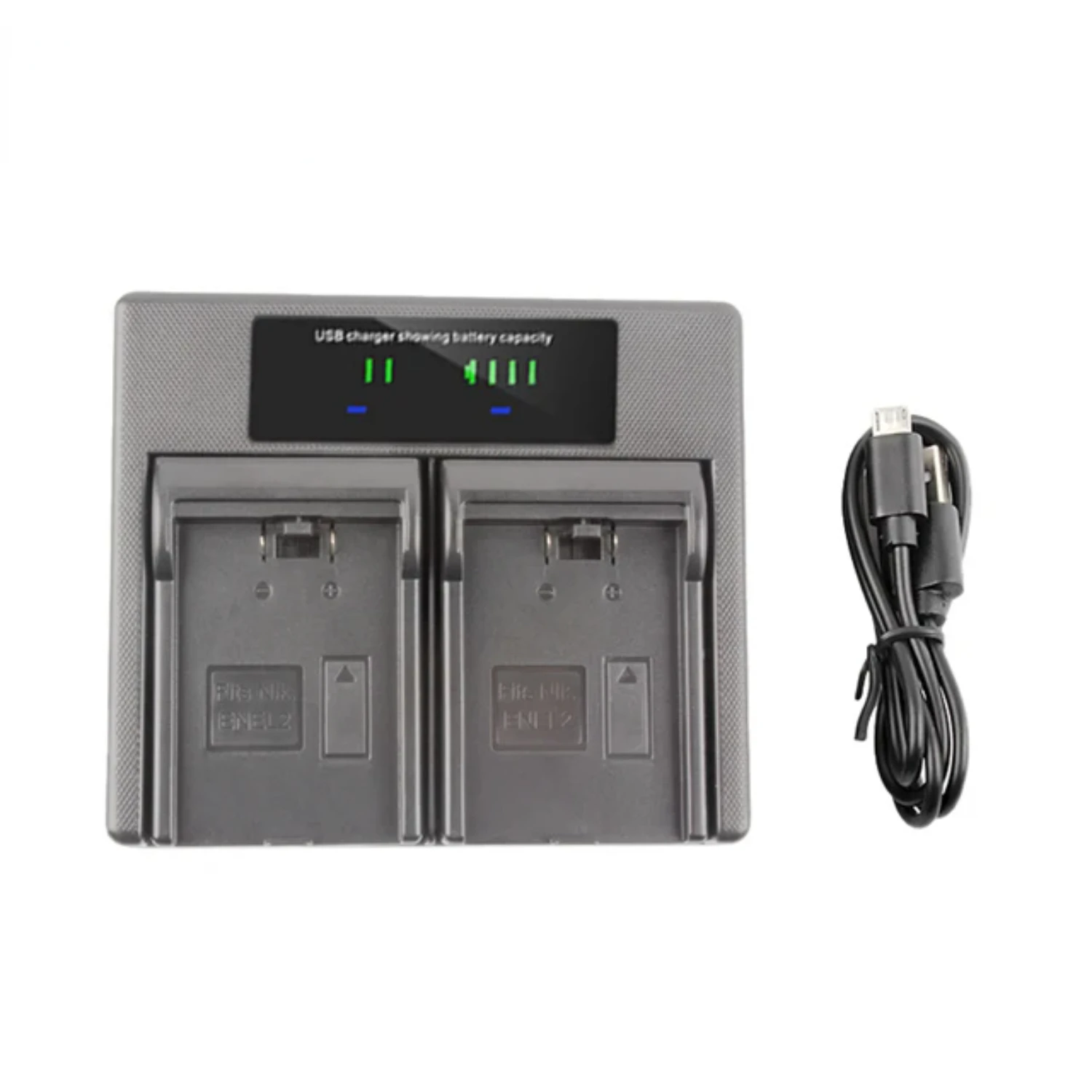 -EL2 ENEL2 Battery LCD USB DUAL Charger for Coolpix 2500 3500 3200 2100Q Digital Camera DSLR SLR Accessories