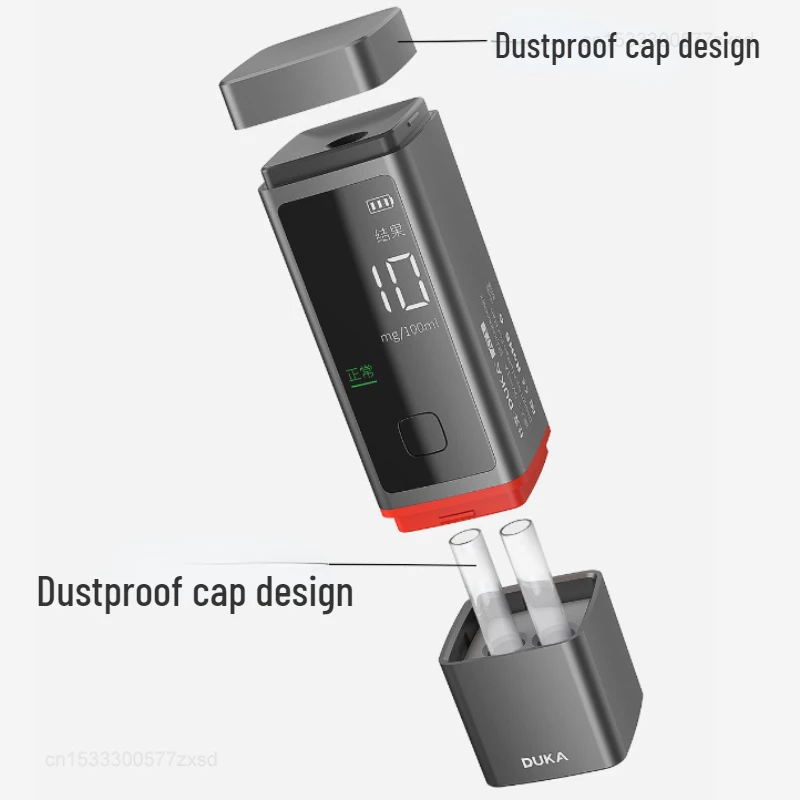 Imagem -05 - Xiaomi-duka sem Contato Testador de Álcool Analisador de Respiração Ferramenta Portátil Recarregável Display Lcd Digital Alta Precisão