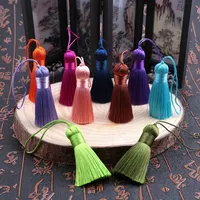 5Pcs/lot 5cm Polyester Silk Tassel Fringe Brush Tassels Trim Crafts DIY Jewelry Findings Home Decor Sewing Curtains Accessories