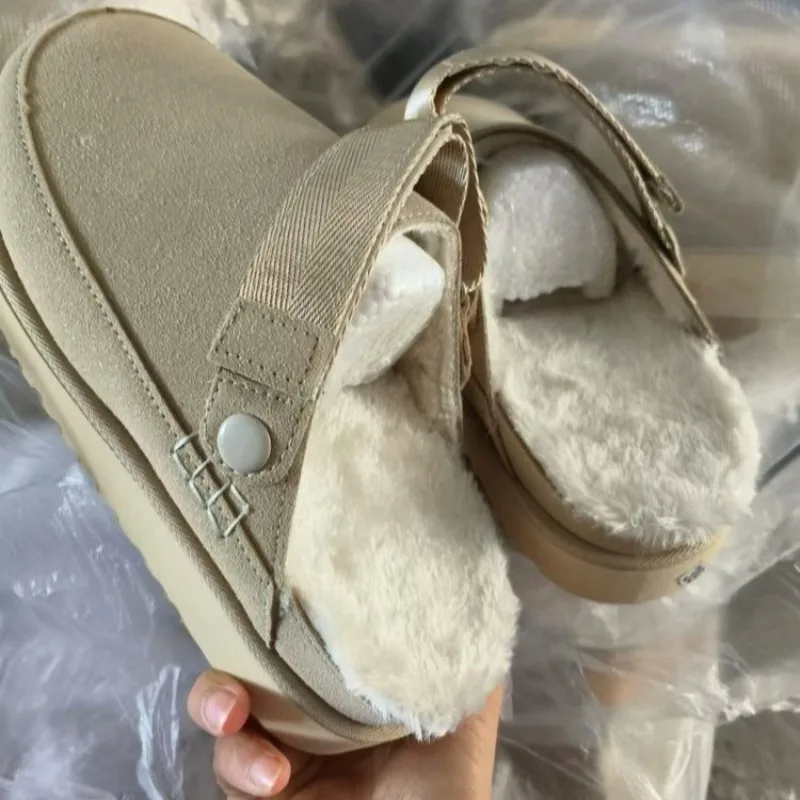 شباشب البغال النسائية 2025 شباشب كلاسيكية جديدة بمقدمة مغلقة من البغل كين شباشب عصرية من الفلين البني للرجال والنساء للجنسين #3