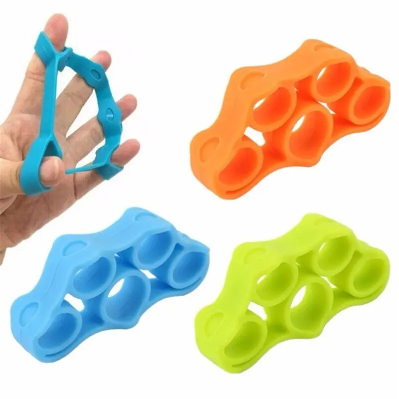 

Hand Grip 5 Finger Exerciser Strength Trainning Power Forearm Rehabilitation Silicone Trainer Equipment Adjustable Strengthener