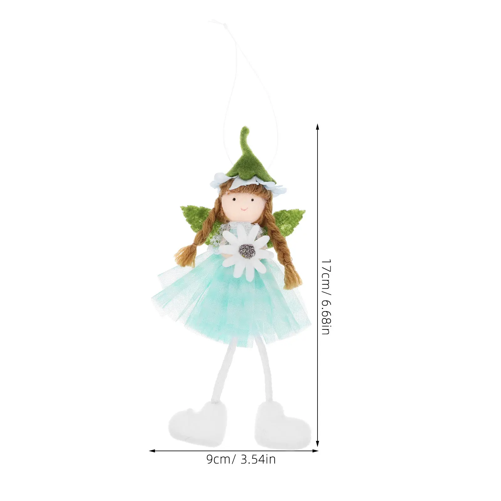 Flower Angel Girl Hanging Pendant Adorable Spring Party Theme Decoration Floral Ornament Room Hanging Angel Decor Small Pendant