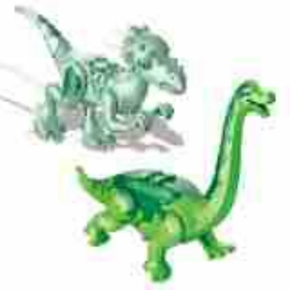 Décennie s de construction de la série des dinosaures en cristal pour enfants, modèle d'assemblage de dragon triangle, roi, épée, jouets originaux, cadeaux de vacances