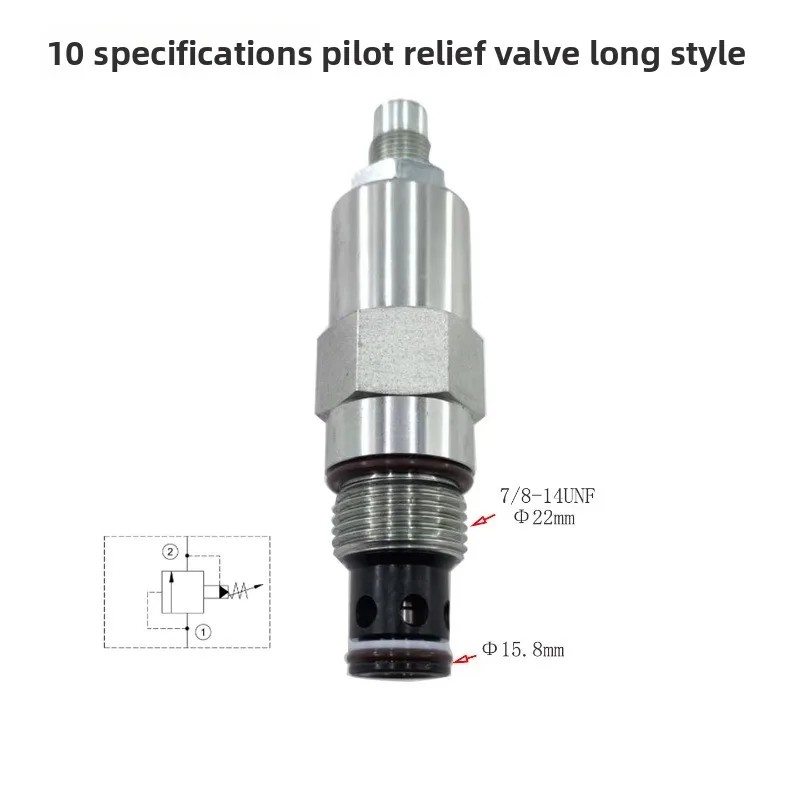 For  Pilot operated relief valve XYF10-08 pressure regulating RV10-26 pressure valve, manually adjustable