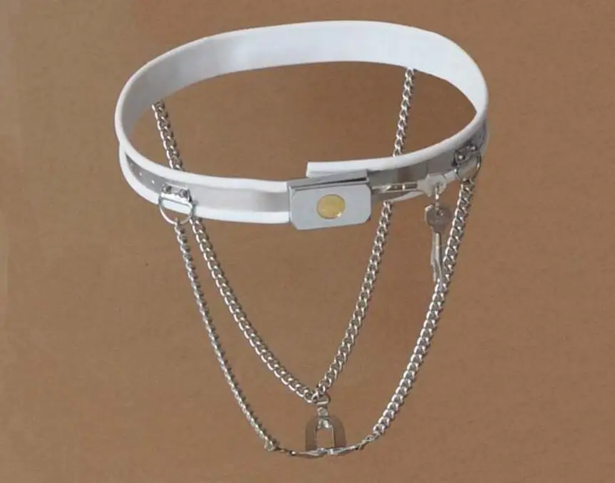 أنثى Y نوع قابل للتعديل الفولاذ المقاوم للصدأ سلسلة غير مرئية حزام العفة جهاز منع الاستمناء درع لعبة الجنس 3 اللون