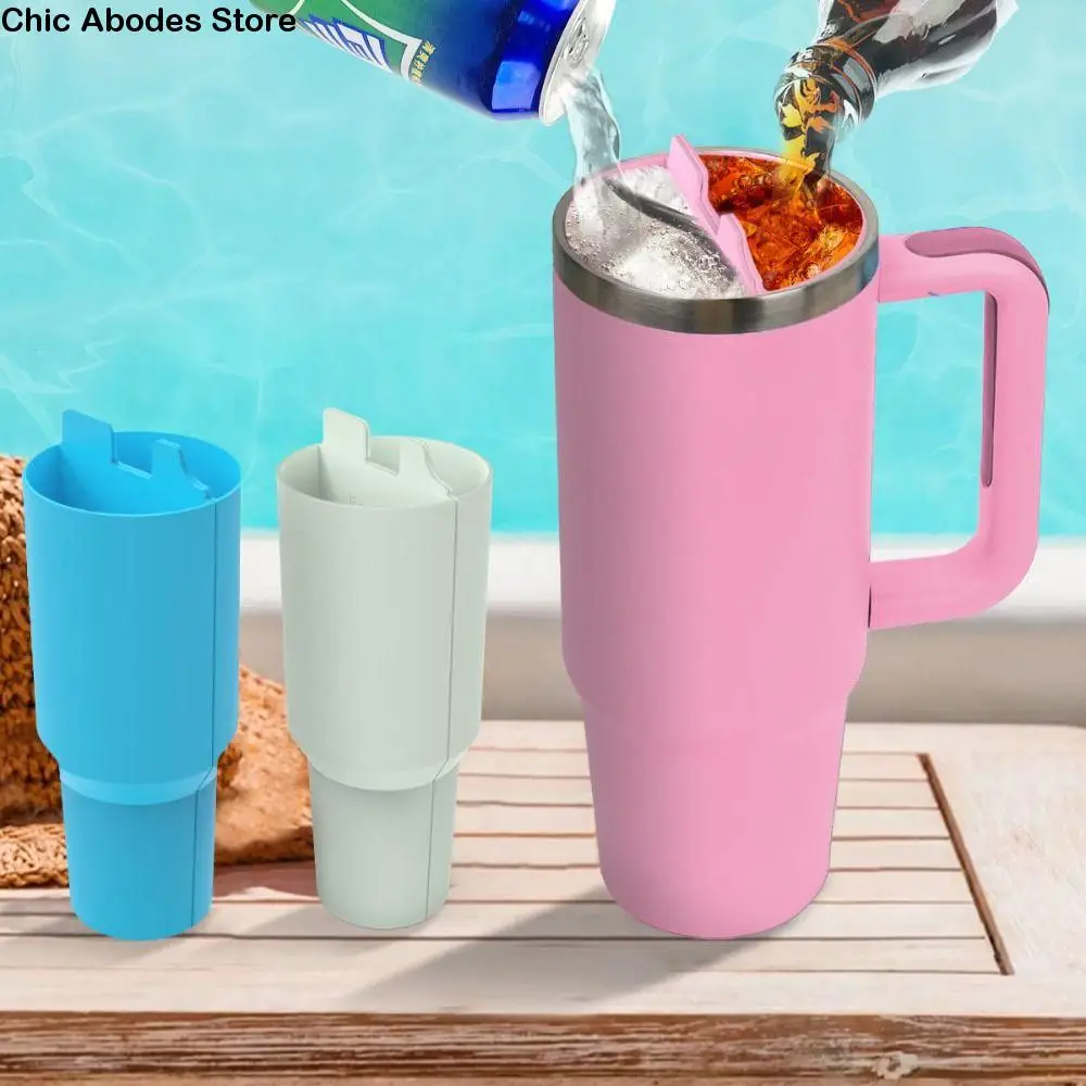 

Household Silicone Insulated Mug Divider Double-Flavor 40oz Water Cup Liner Heat Resistant 2 in 1 Water Bottle Compartment Drink
