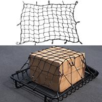 Generic Elastic Cargo Net Camping Universal with 12 Hooks Truck Bed Accessories Daily Cargo Loading Luggage Net for Trunk
