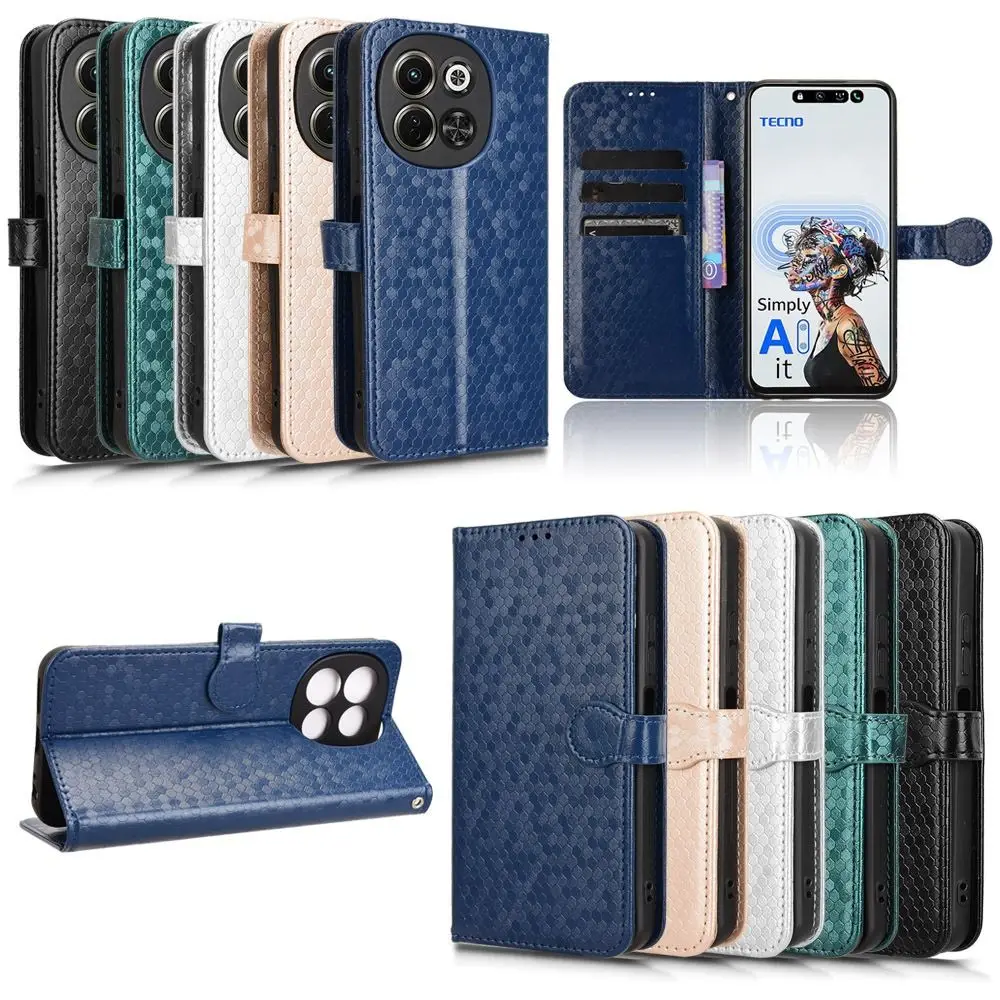 

For Tecno Spark 30 30C 4G/5G neo 6 Flip Case Grains Leather Card Slot Wallet Back Cover For Tecno Pova Neo 6 5G 30 C Spark Shell