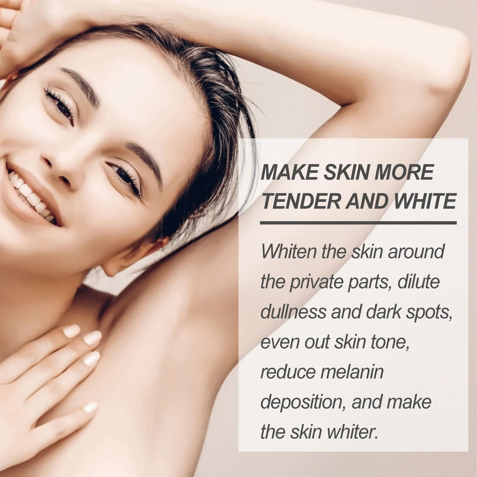 Whitening Body Cream Moisturizing Reduce Dullness Remove Dark Spot Smoothing Softening Body Cream for Joint Armpit Knee