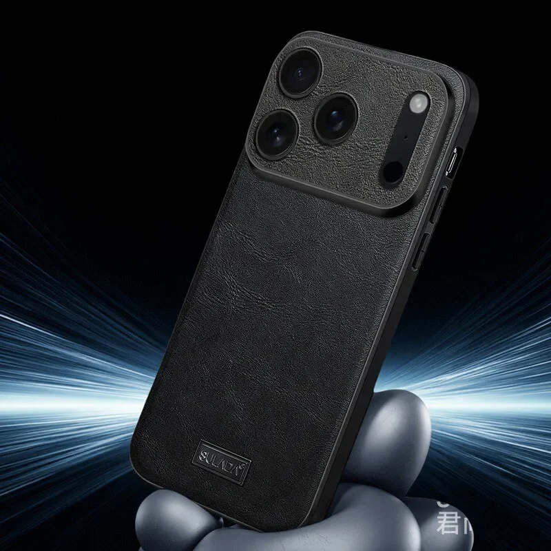 

Vintage Pull-up Effect Pu Leather Case For iPhone 17 Pro Max Air 16 15 Plus Business Cover Noble With Camera Lens Protection