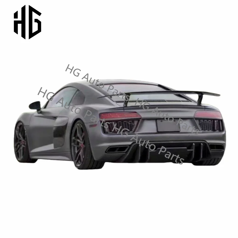 Good Quality Carbon Fiber Vors Style Car Front Bumper Rear Spoiler Wing Diffuser Body Kit For 2017 Audi R8 Auto Accessories