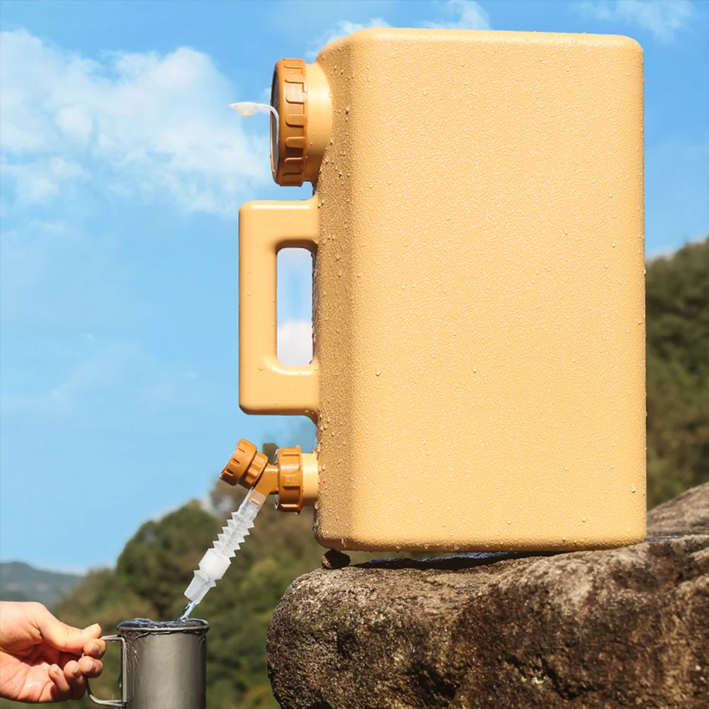 حاوية تخزين المياه سعة 20 لتر مع صنبور دلو مياه الشرب سعة كبيرة حاوية المياه إبريق للتخييم في السيارة #5