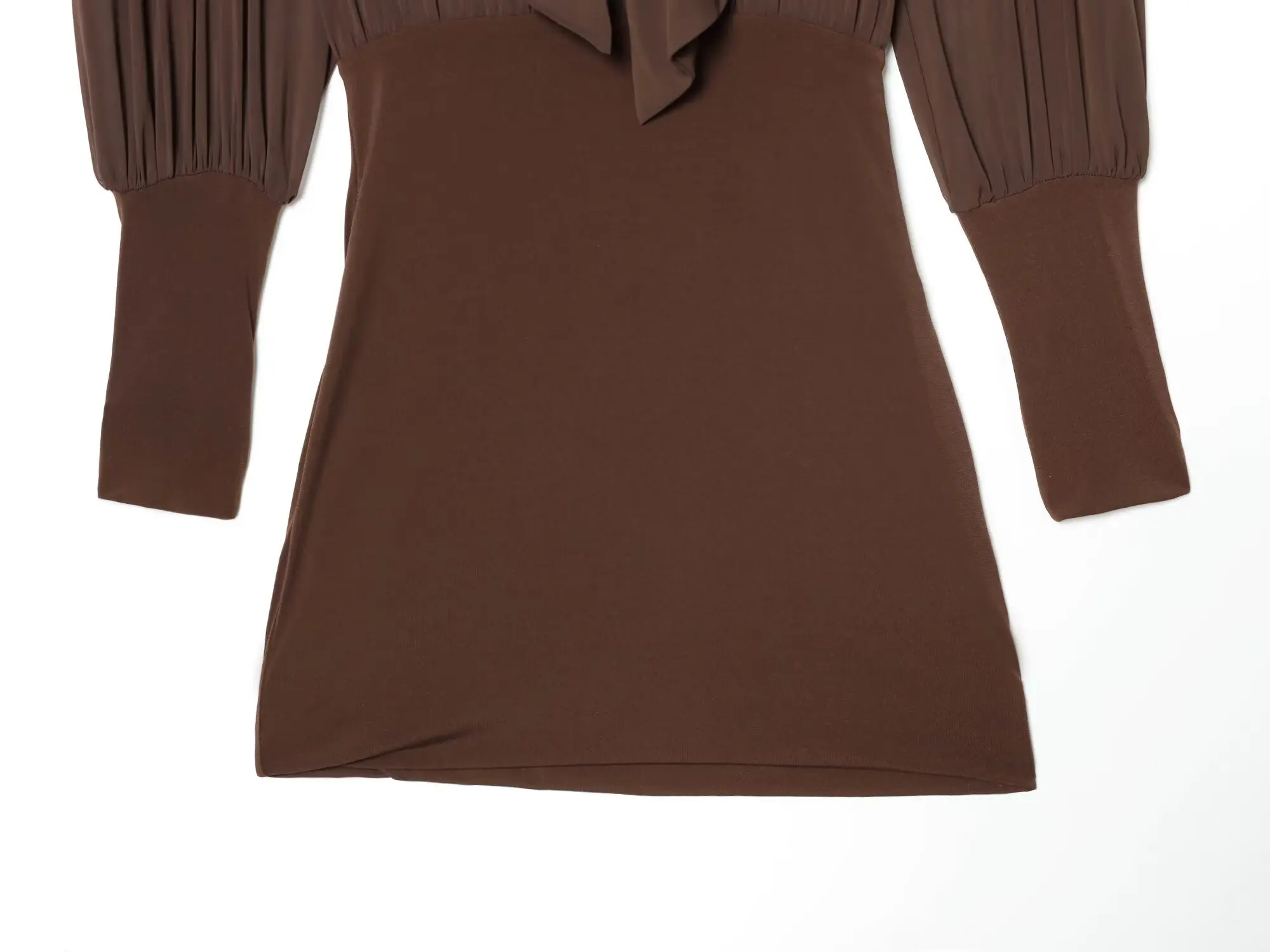 Jenny & Dave Minimalista Francese Elegante Chiffon Abito Lavorato A Maglia Festa Di Natale Mini Vestito Sexy 2026 Primavera Moda Abiti Wo