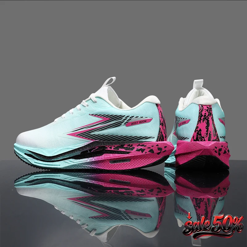 

Carbon Board Marathon Men Running Shoes Speciality Sports Breathable Lightweight Women's Comfortable Athletic Leisure Sneakers