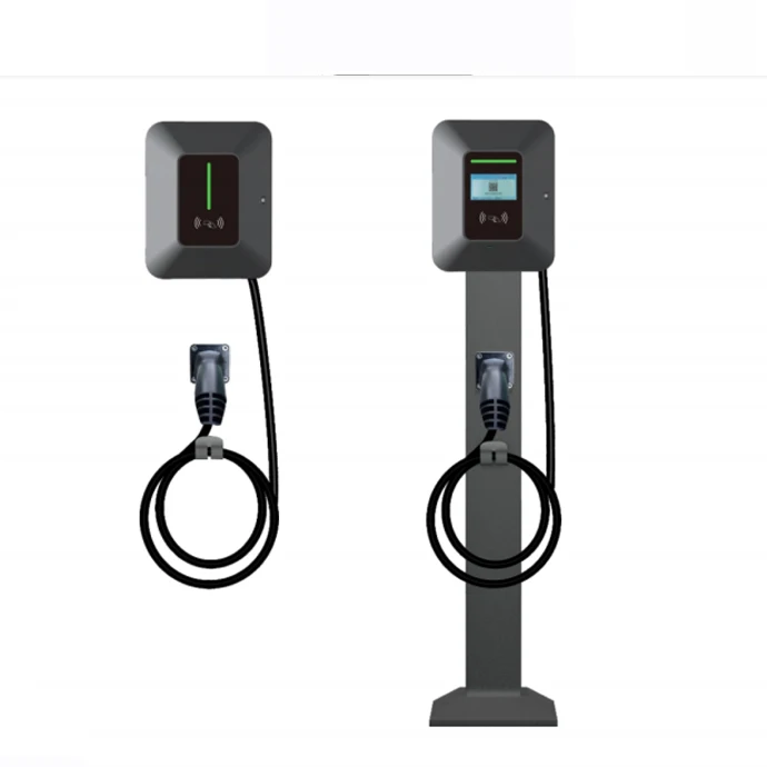 ZBND Manufacture Low Price 7kW Super Fast Charger Electric Vehicle Waterproof Wallbox AC Post EV Charging Pile for Commercial