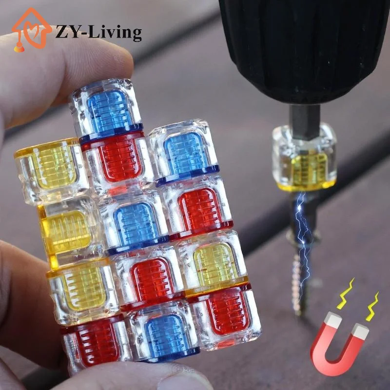 1/3/5/10Pcs Screwdriver Bit Magnetic Ring Mini Magnetizer Demagnetizer Sleeve Universal Hex Drill Magnetic Ring Screw Holder
