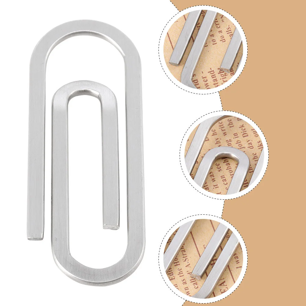 Paper Clip File Holder Clips Creative Money Fixing Clamp Portable Bills Fixator Office Anti-slip Binder