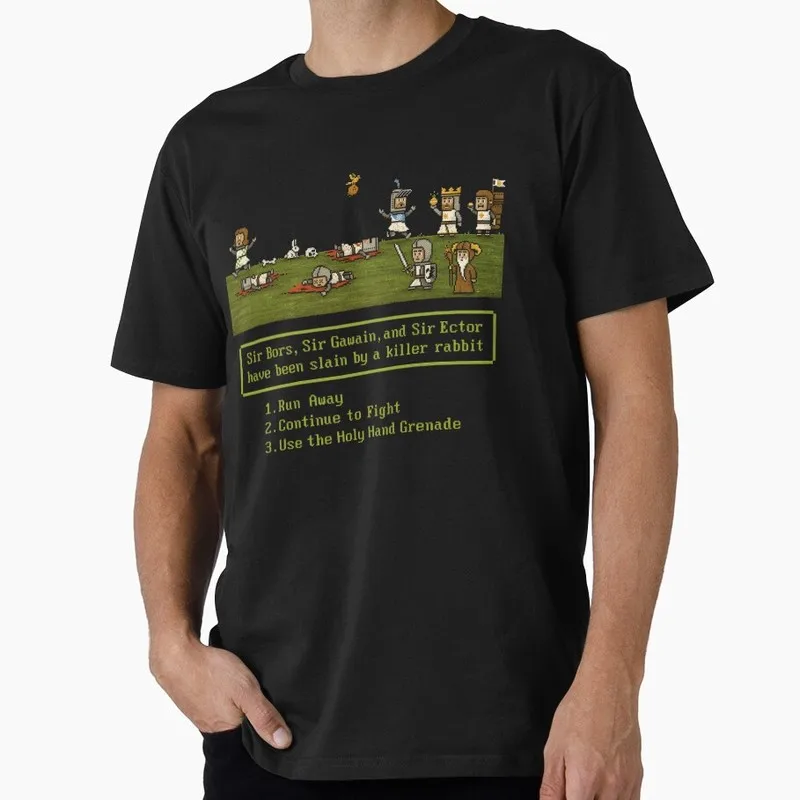 90s Knight Movie Vintage Retro King Style Monty Python Gift T-shirt 0701 Short Sleeve O-Neck Graphic clothes All size Tops S-6XL