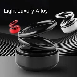 Car mounted aromatherapy solar double ring suspension rotating ornament creative car interior decoration