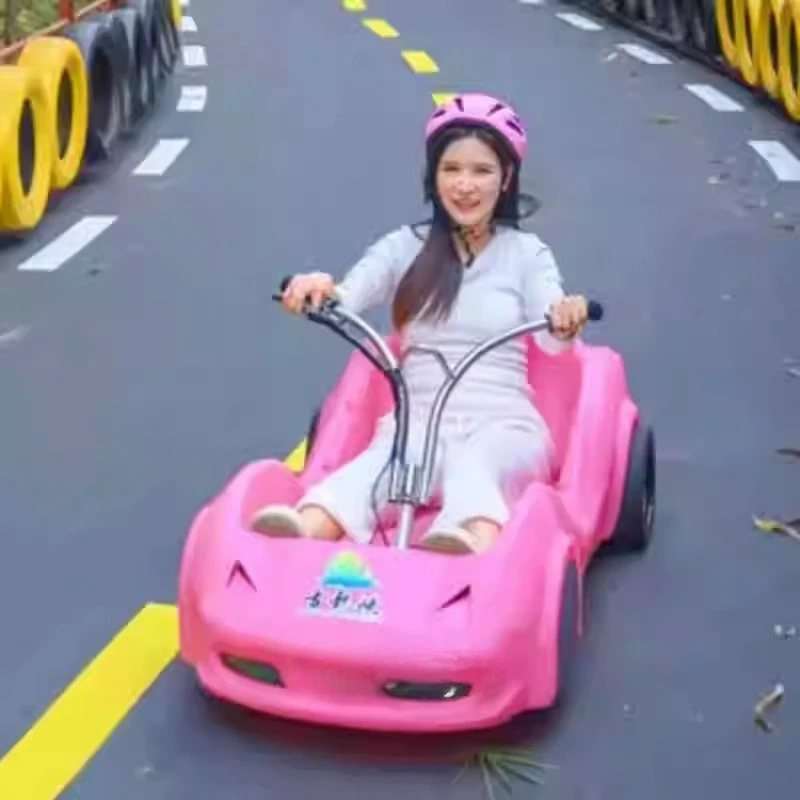 Mountain Road Roller Coaster Scenic Area Scooter Slope Roller Coaster Unpowered Jungle for Single/Double Person