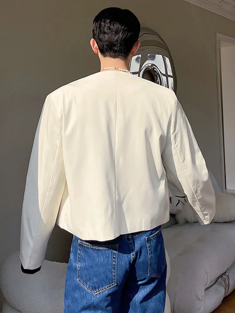 

Женский короткий жилет на пуговицах, повседневное короткое черное или белое пальто с V-образным вырезом, модель A1018 в Корейском стиле на весну, 2022