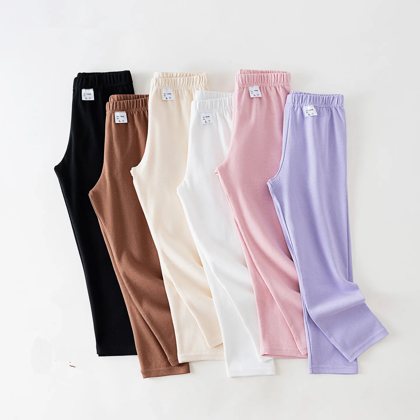 Cotton Soft Leggings for Kids Autumn Girls Elastic Sports Tights Leggings for Children Princess Casual Pants School Daily Wear