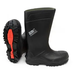 Steel Toe Kevlar Mid Sole Non-Slip Protective Waterproof Warm Cold Resistant Breathable Winter Rubber Work Boot and Safety Shoes