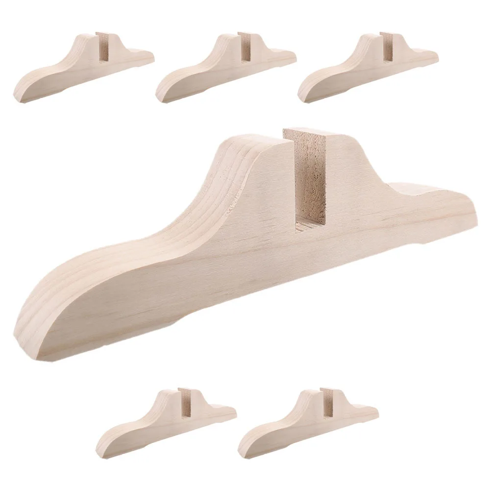 6 قطعة مقسم غرفة قابلة للطي حامل خشبي شاشة الخصوصية دعم قاعدة حامل التقسيم المستقر حامل الشاشة للمنزل مكتب الفندق #3