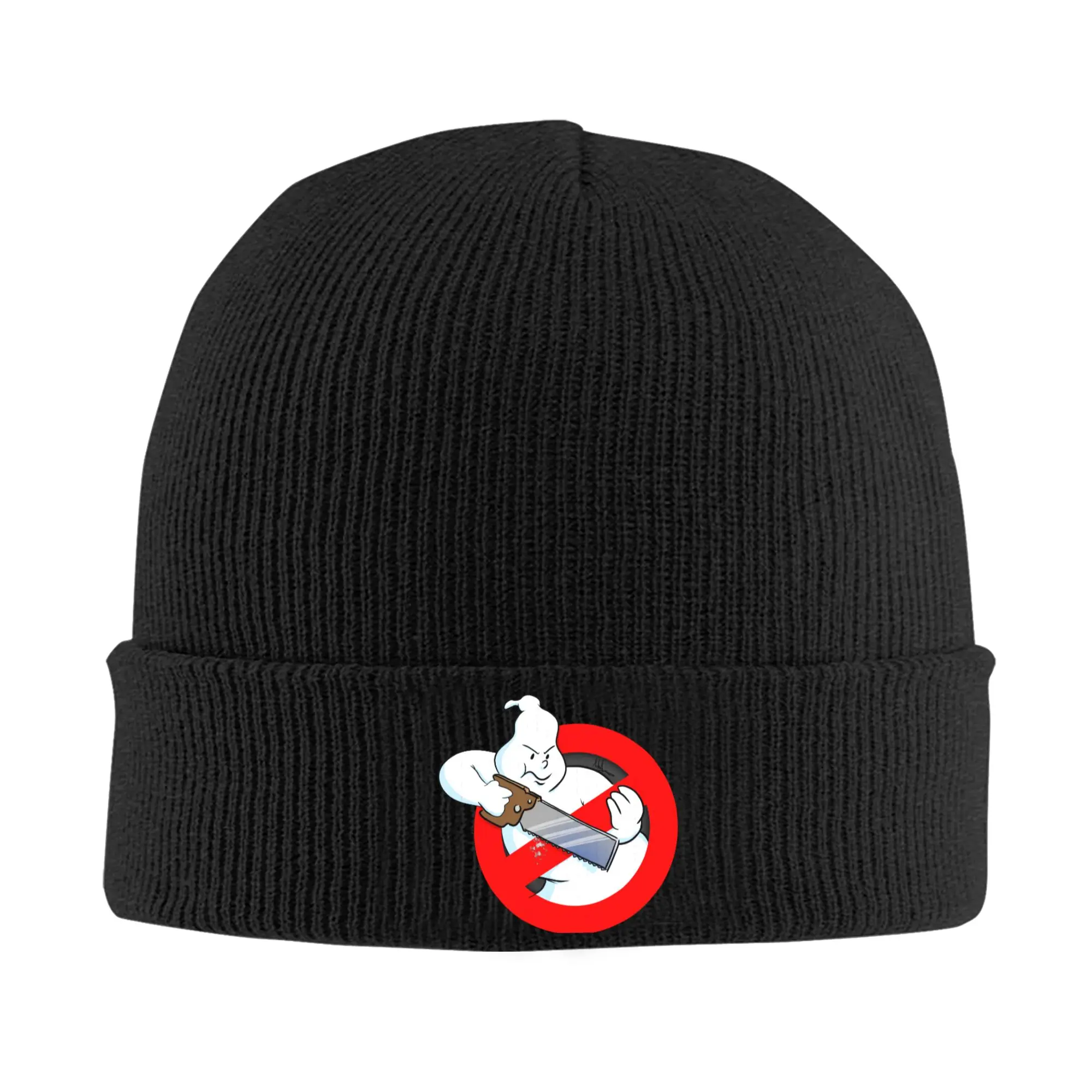 Ghosts Movie Skullies Beanies Caps Winter Warm Knitting Hat Women Men Street Adult Busters Film Halloween Bonnet Hats Ski Cap