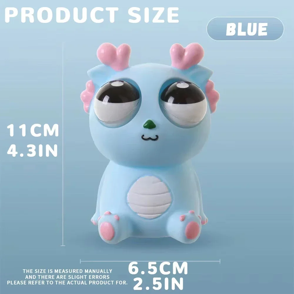 Juguete de décompression de dinosaure dragón, ojo explosivo creativo, exprimidor de alegria, ojo de mirar, liberación divertida