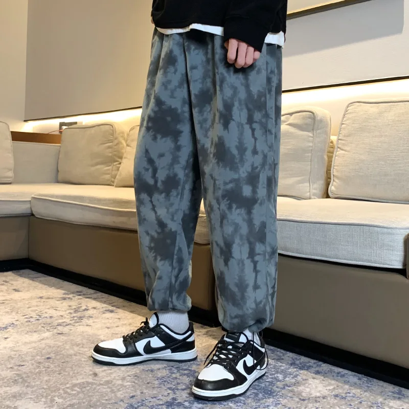 Men's Fall Loose Camouflage Baggy Hosen Slacks Outdoor Sports Windproof Hip-hop Leggings Men's Skin-friendly Stretch Slacks