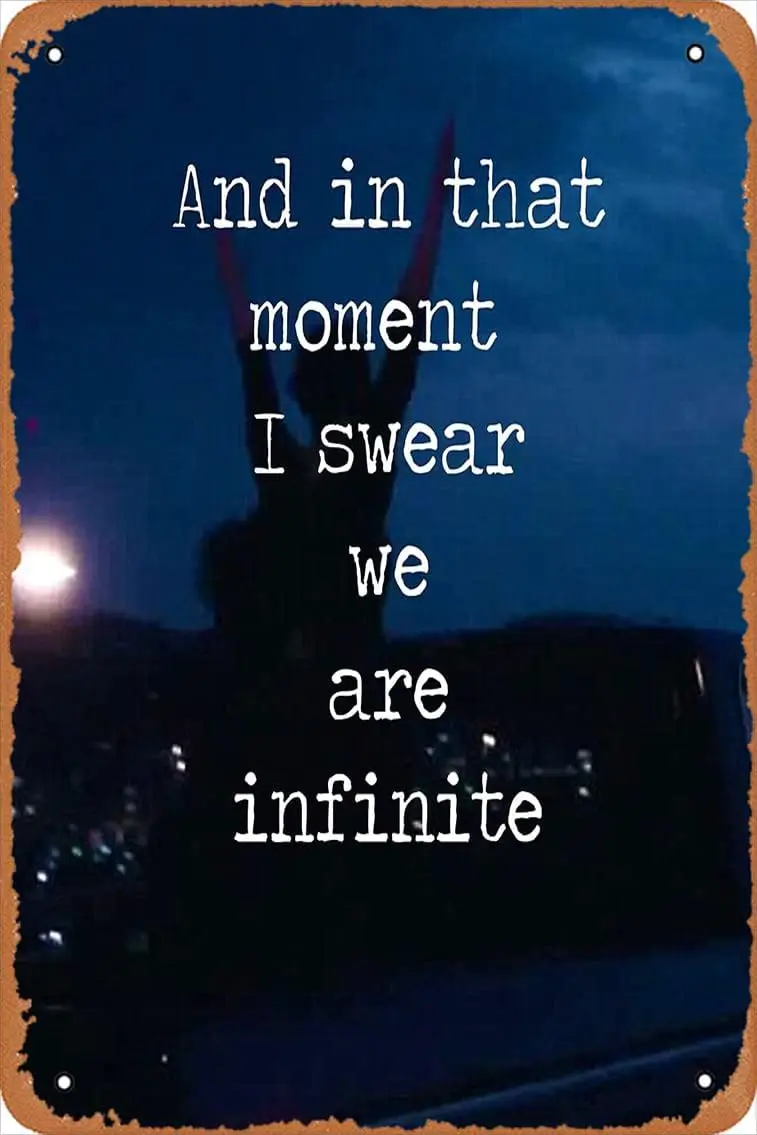 Yzixulet We Are Infinite--The Perks of Being a Wallflower Poster Vintage 8