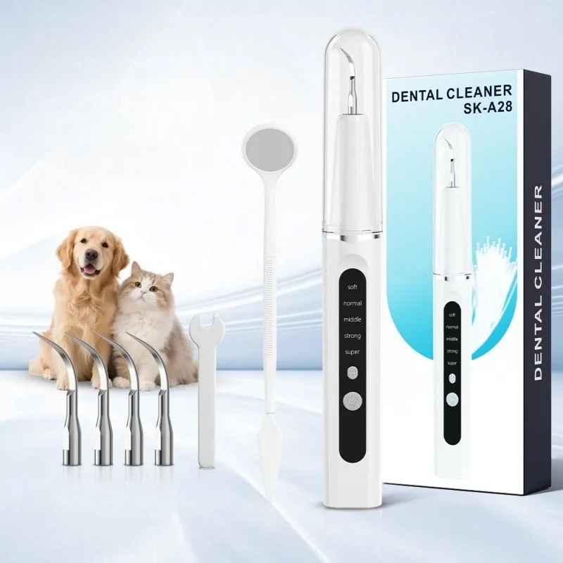 Dog Ultrasonic Dental Cleaner 5 Modes Automatic Clean Electric Ultrasonic Toothbrush Household Dental Plaque Cat Tooth Care Set