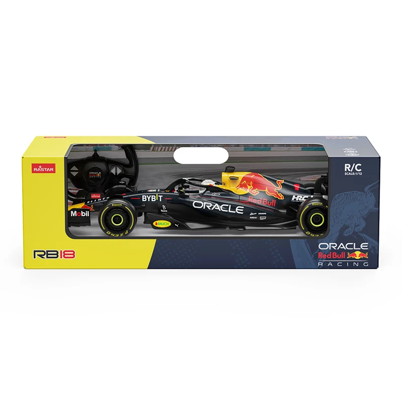 Rastar-coche teledirigido RC RB18 Max Verstappen 1/12, coche de carreras a Control remoto, vehículo de juguete, regalo para niños, F1, RB18 #1 Max